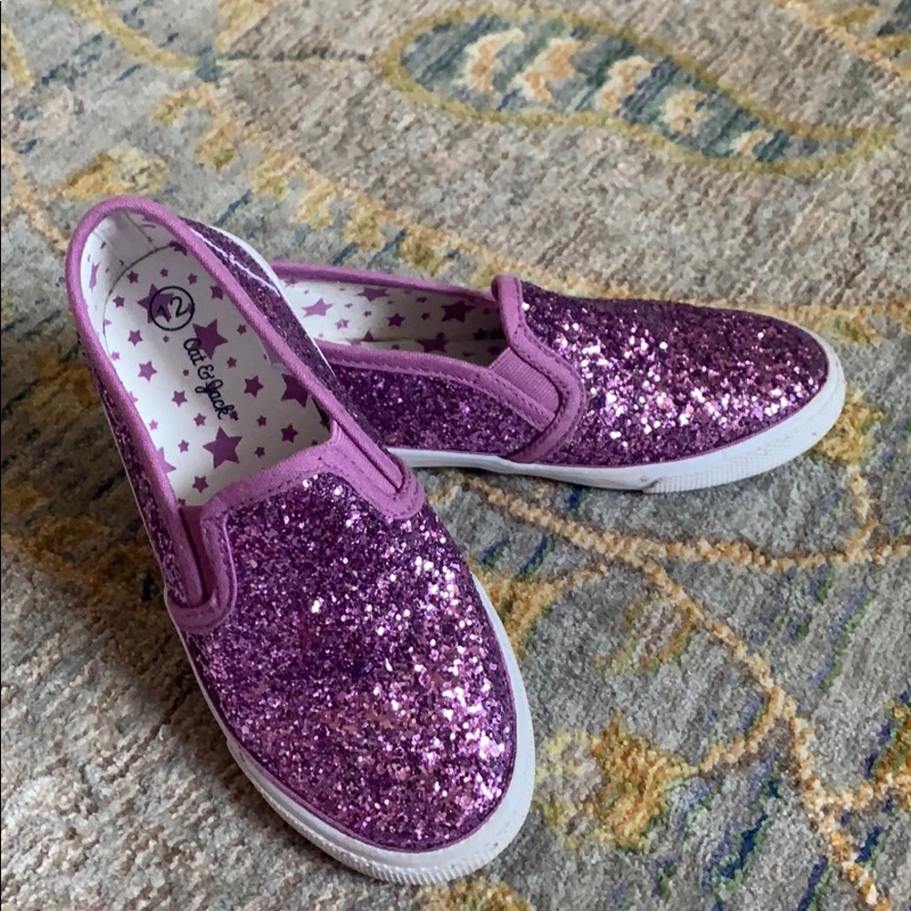 🎉FINAL SALE 🎉 Glitter Girls Slip On Shoes
